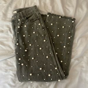 Pearl Studded Jeans